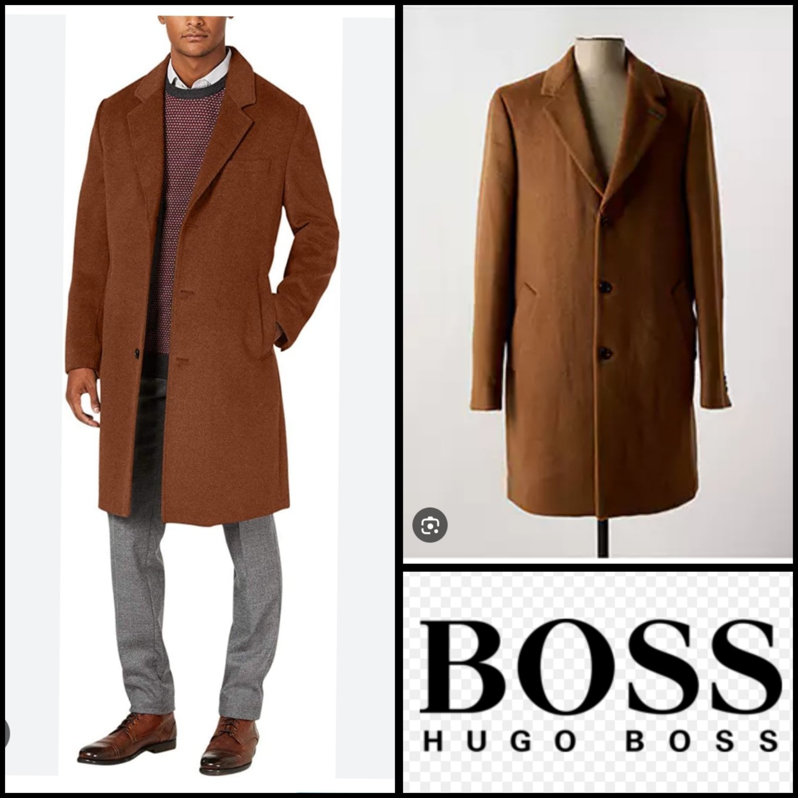 Jolie manteau hugo boss de tomaso en laine vierge 