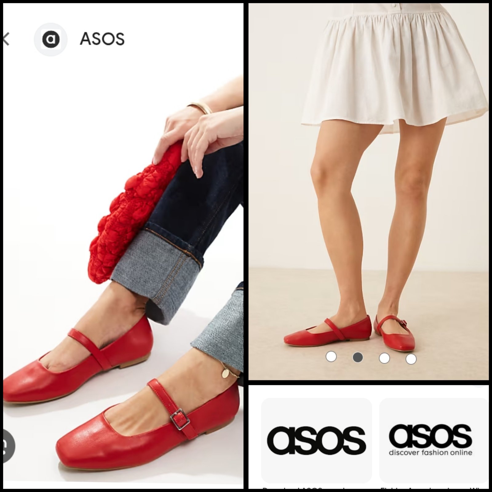 Des jolies ballerines asos 
