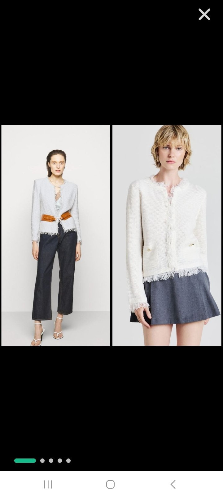 Magnifique blazer en tweed neuf