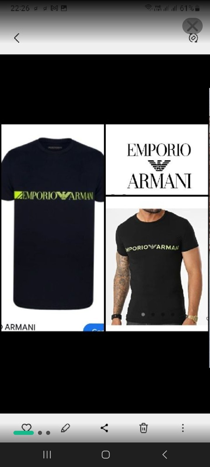 Jolie t shirt armani