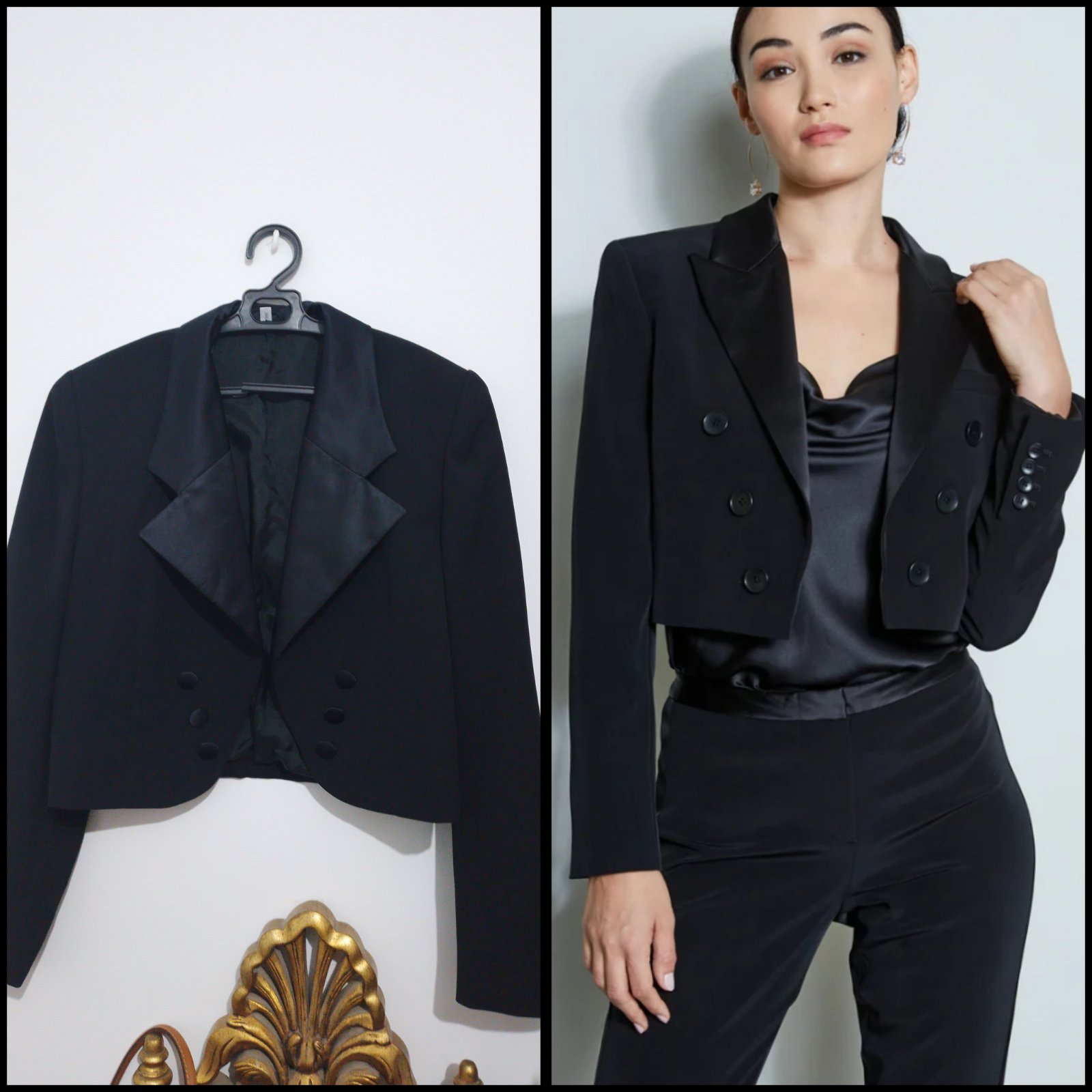 Veste courte satiné 