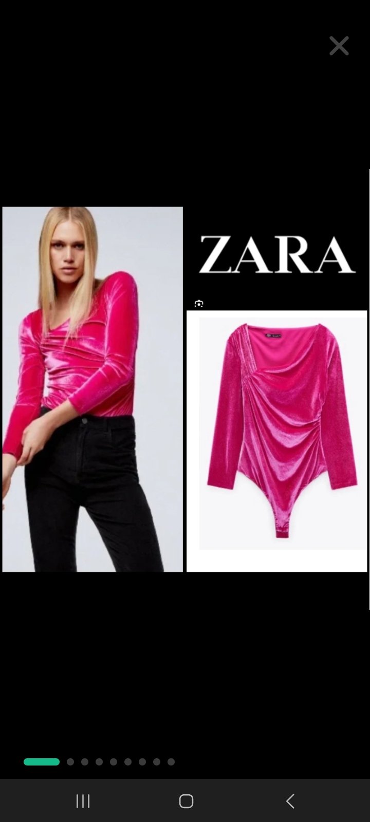 Jolie body valvet zara