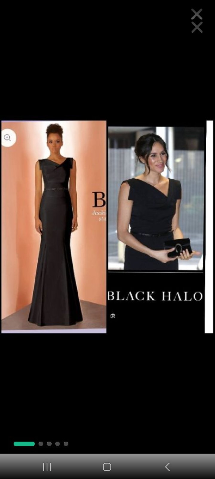 Jolie robe black halo