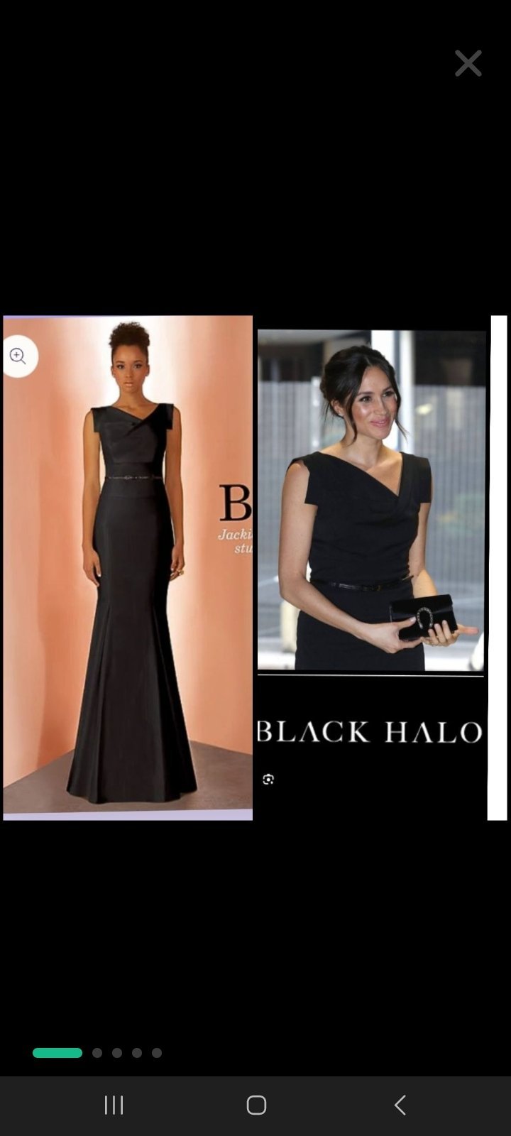 Magnifique robe black halo 