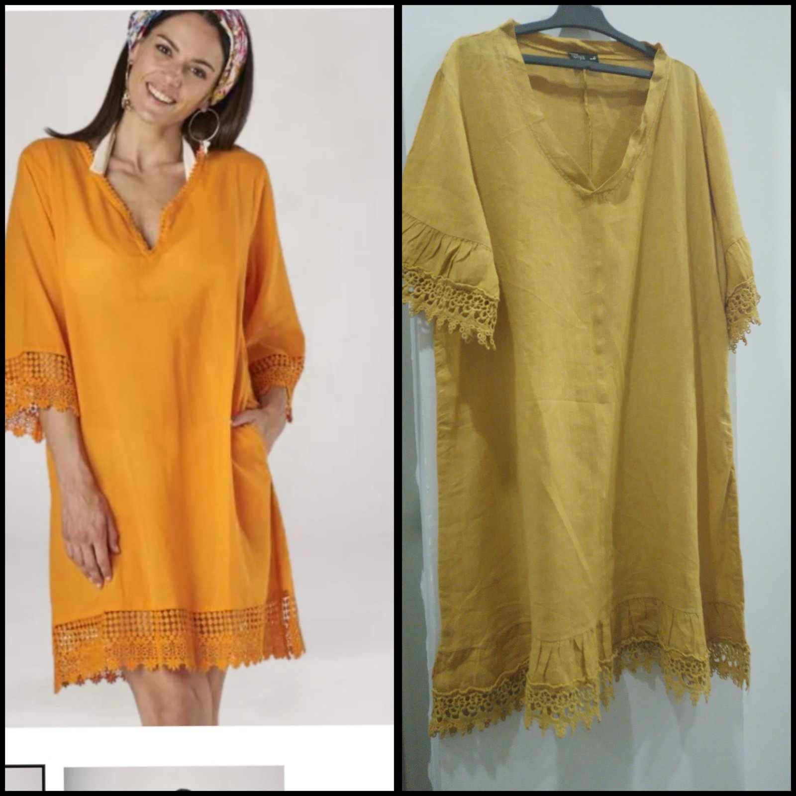 Jolie robe en lin made in italie 