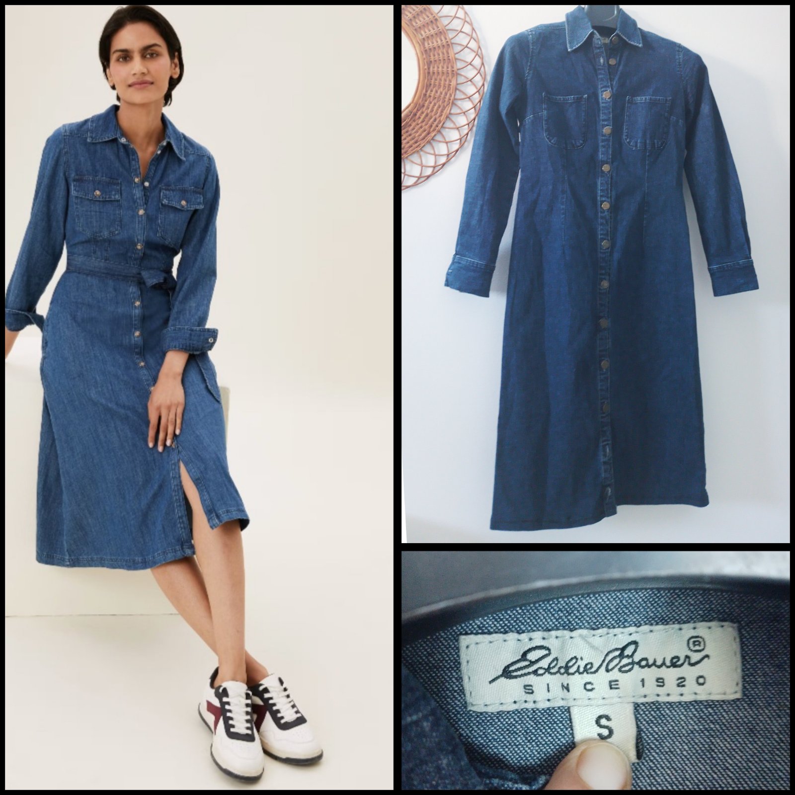 Jolie robe en jean tres tendence 
