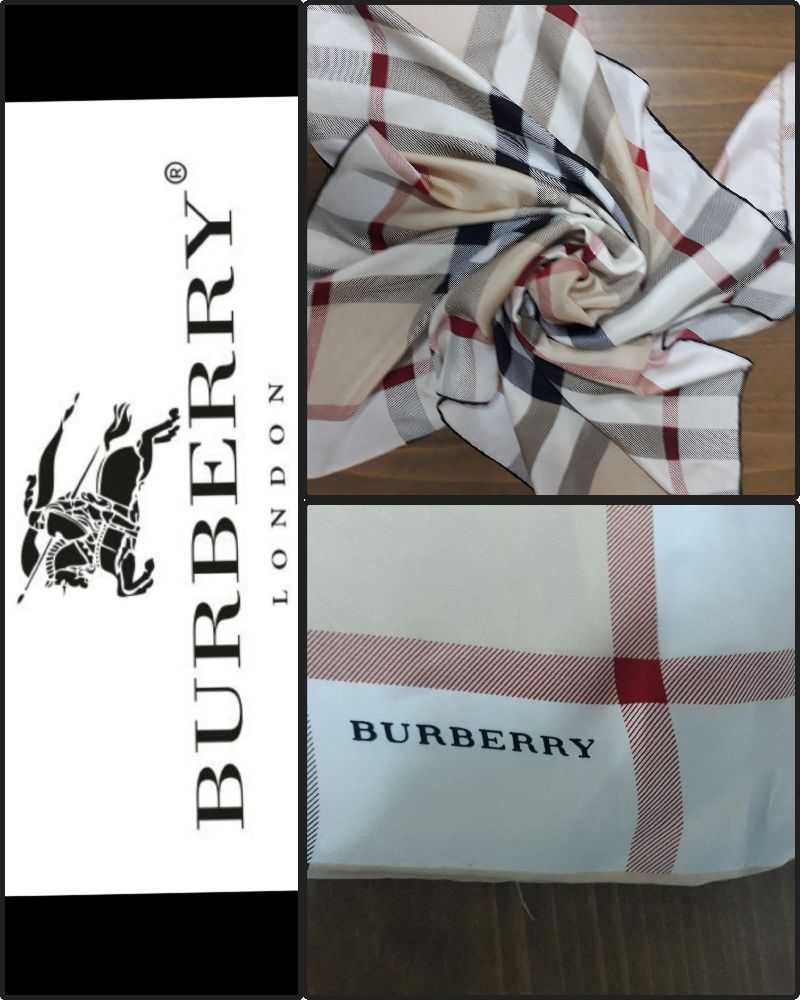 foulard en soie burbery 