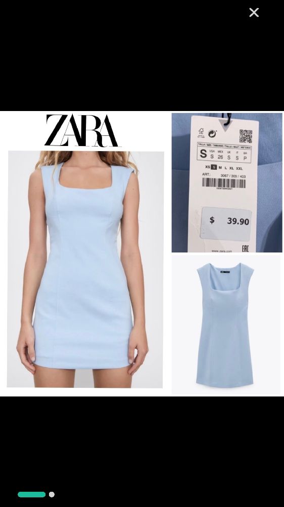 Robe droite zara neuuf 