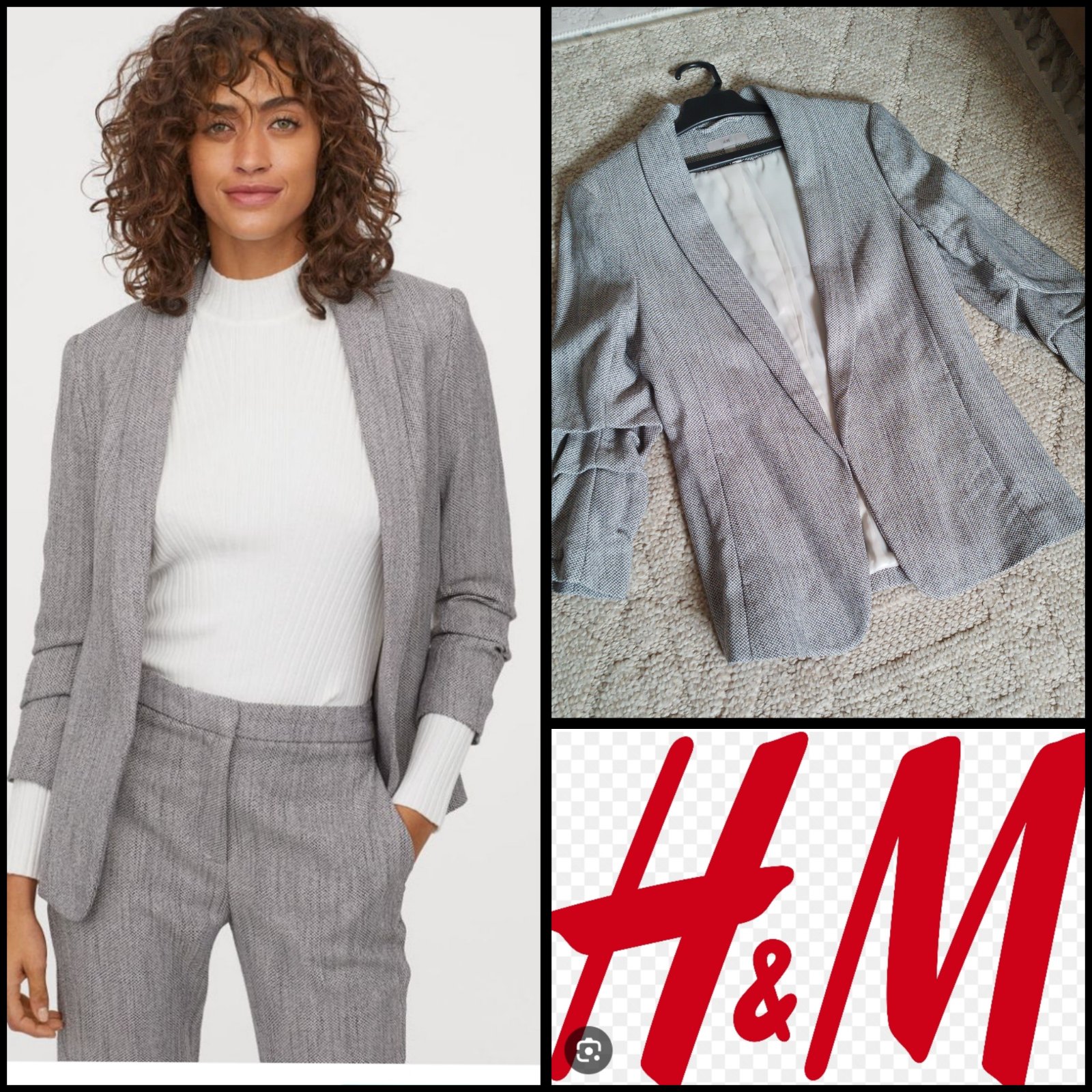 Blazer chiné h&m