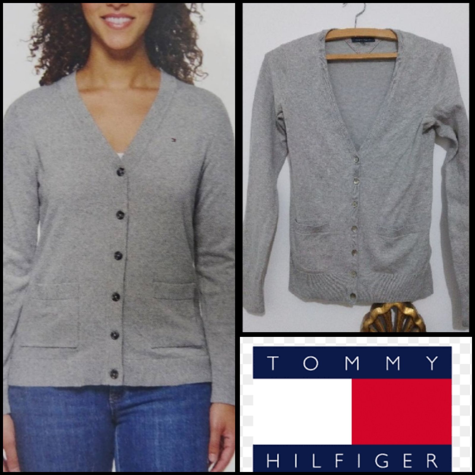 Jolie pull gilet tommy hilfiger 