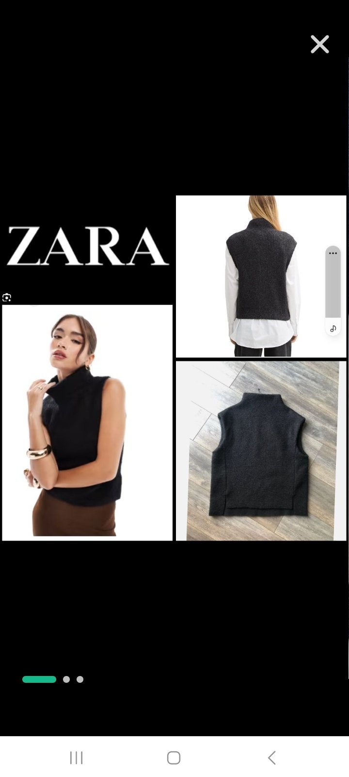 Jolie pull debardeur zara