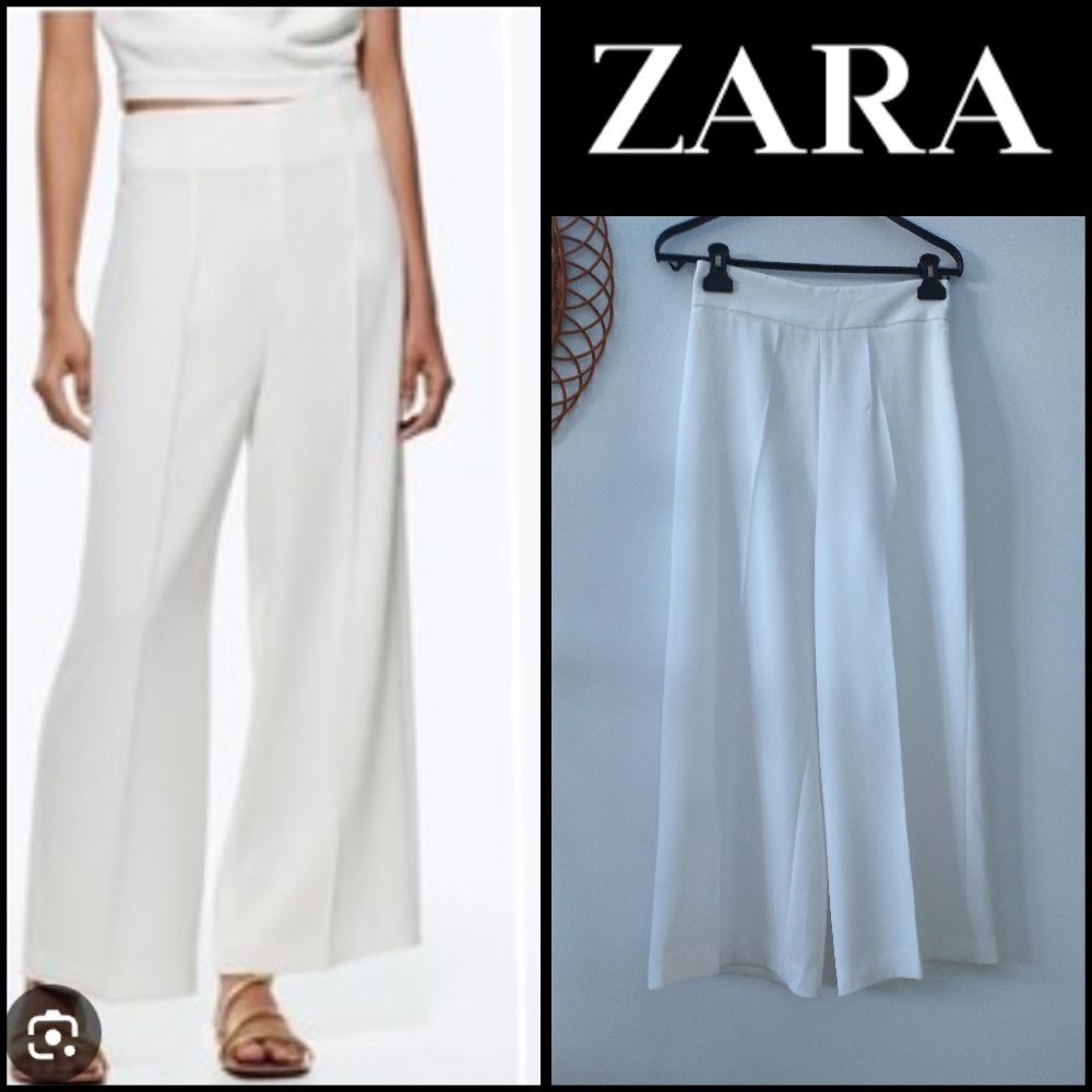 Pantalon large zara 