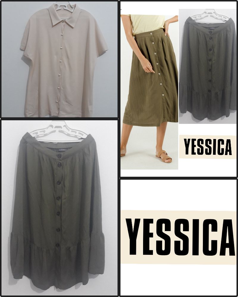 jolie jupe milongue Yessica Neuuf et un haut en cotton avec perle 