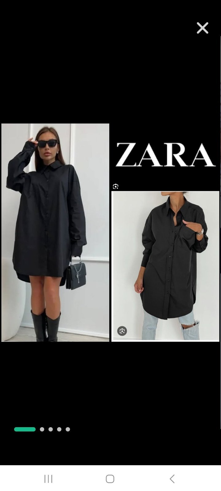 Jolie chemise robe zara 