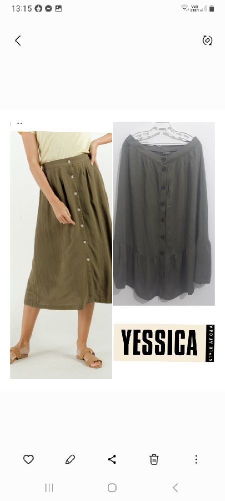 jolie jupe midi yessica 