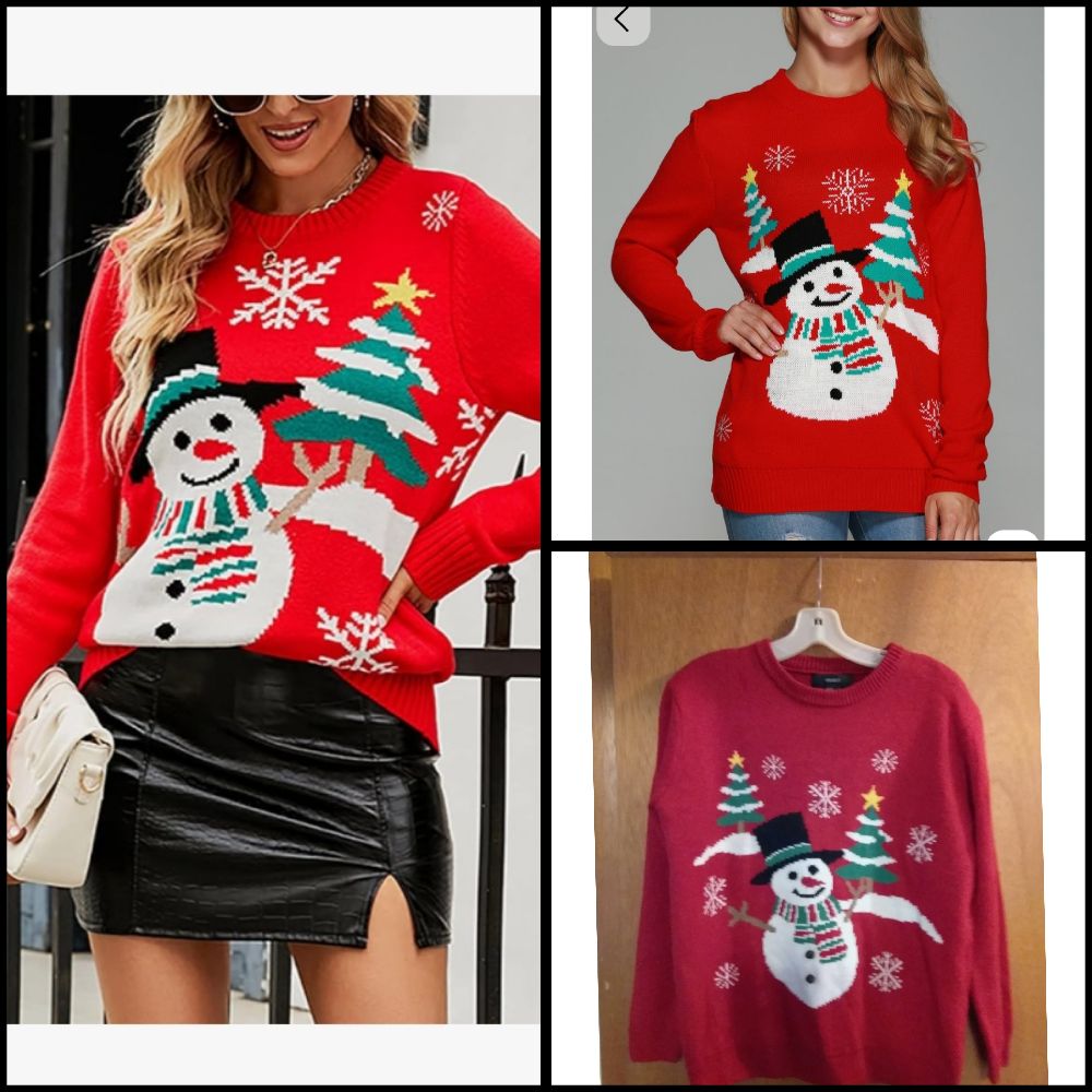 Jolie pull en maille pour nouvel an 