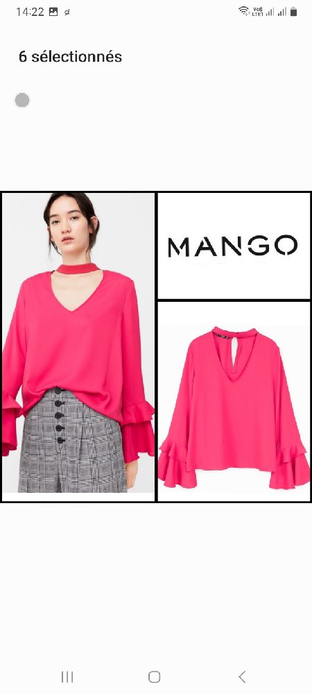 jolie chemise mango
