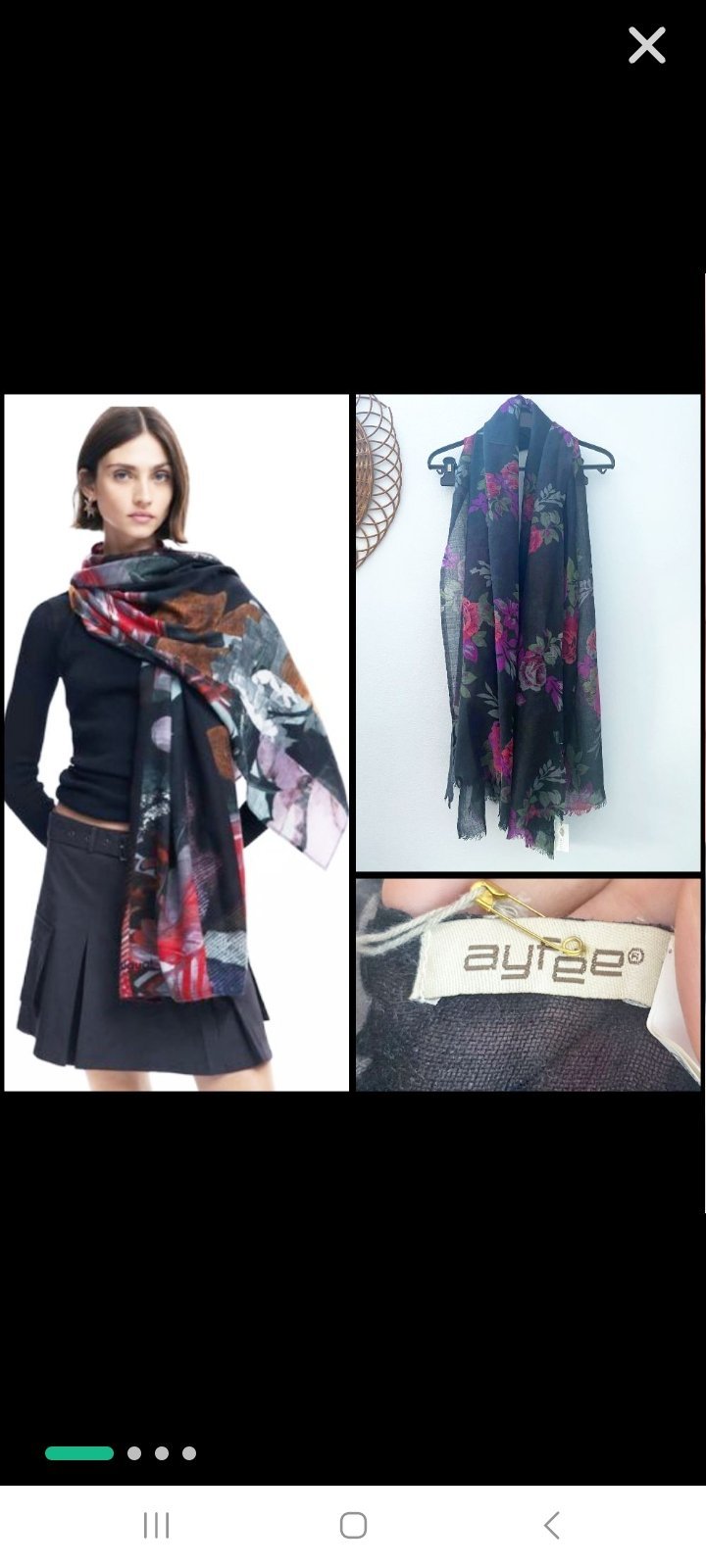 Jolie foulard en laine