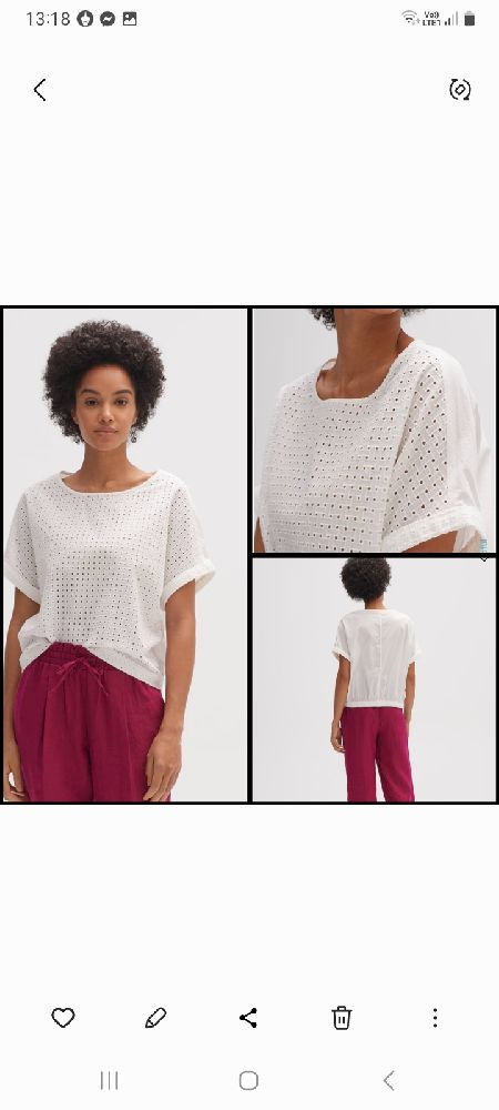 jolie haut en broderie anglaise 