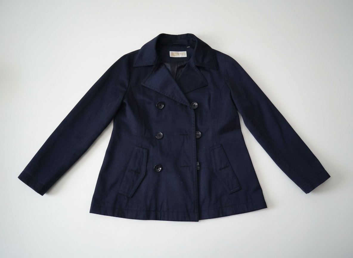 Veste Michaël kors bleu marine taille 36 voir un petit 38 courte ceinture à la taille