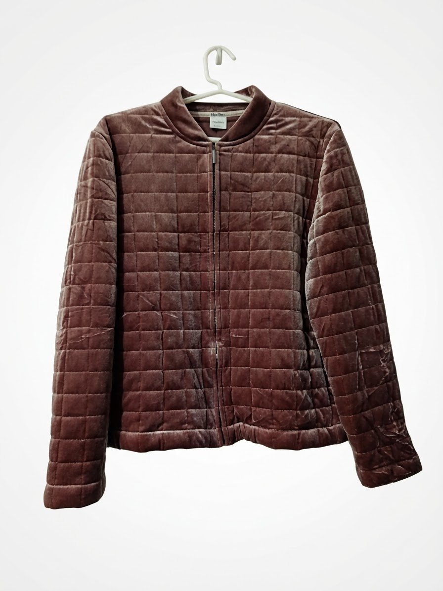 Veste matelassée velour rose poudré MAX MARA taille 40/42 neuve