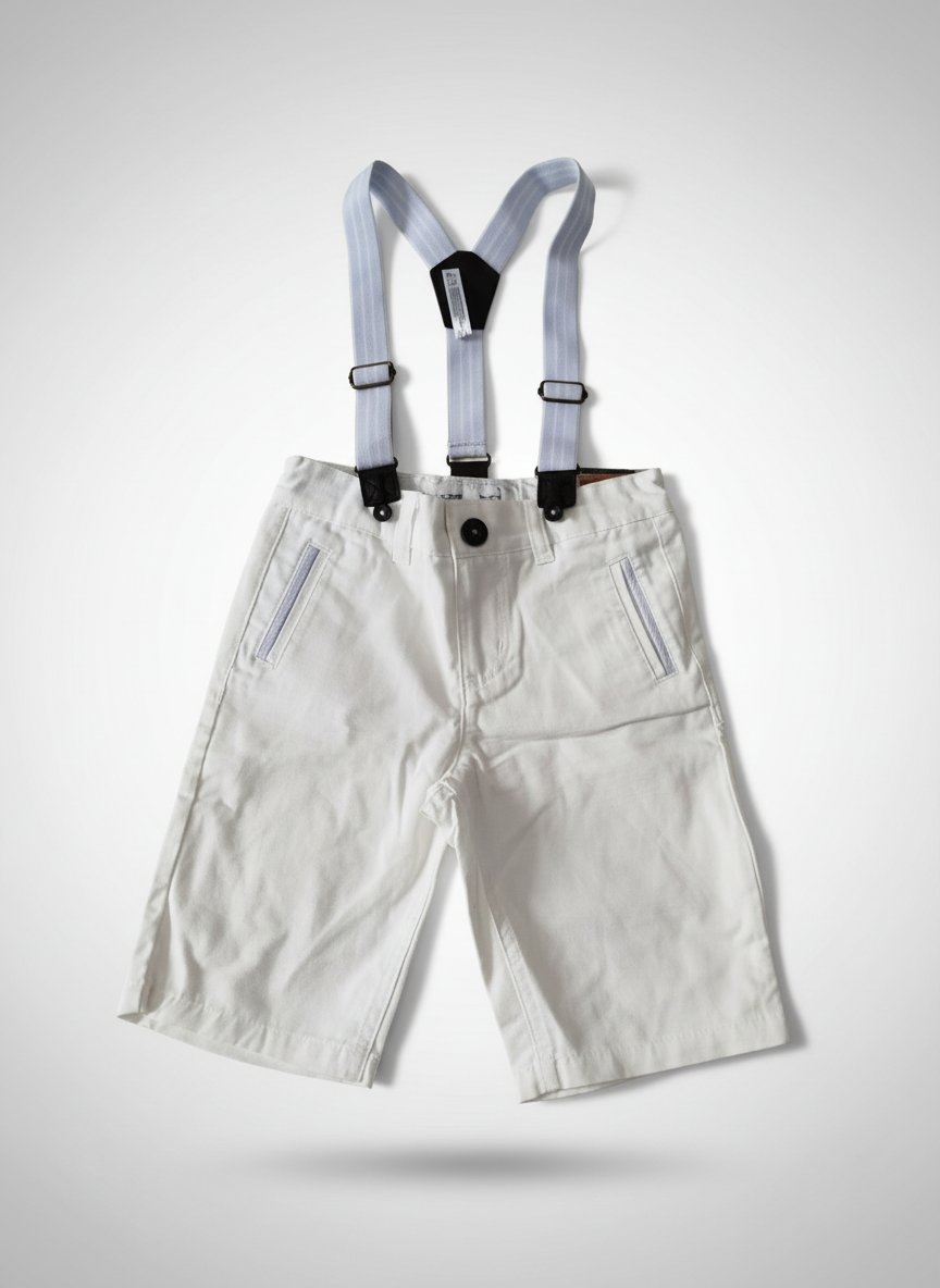 Short blanc neuf avec étiquette taille 4ans segent major 