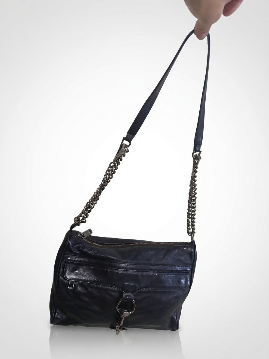 Jolie sac cuir noir Rebecca Minkoff 