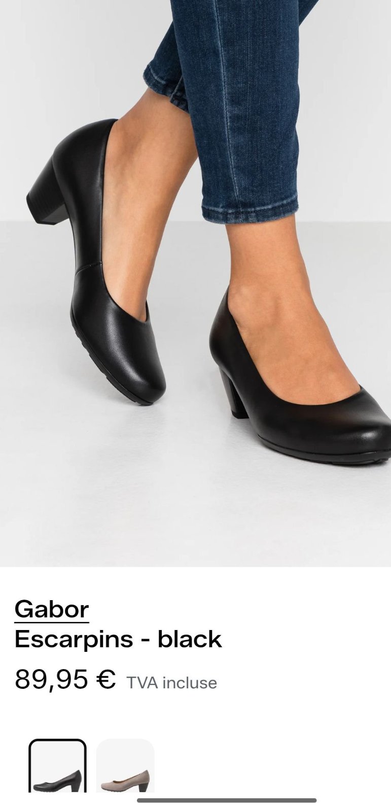 Escarpins GABOR noir pointure 38