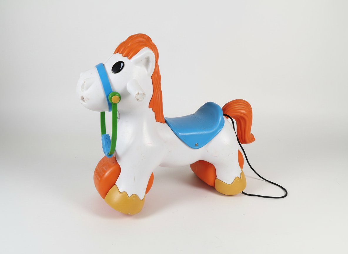 Cheval roulant multicolore tres bon état 