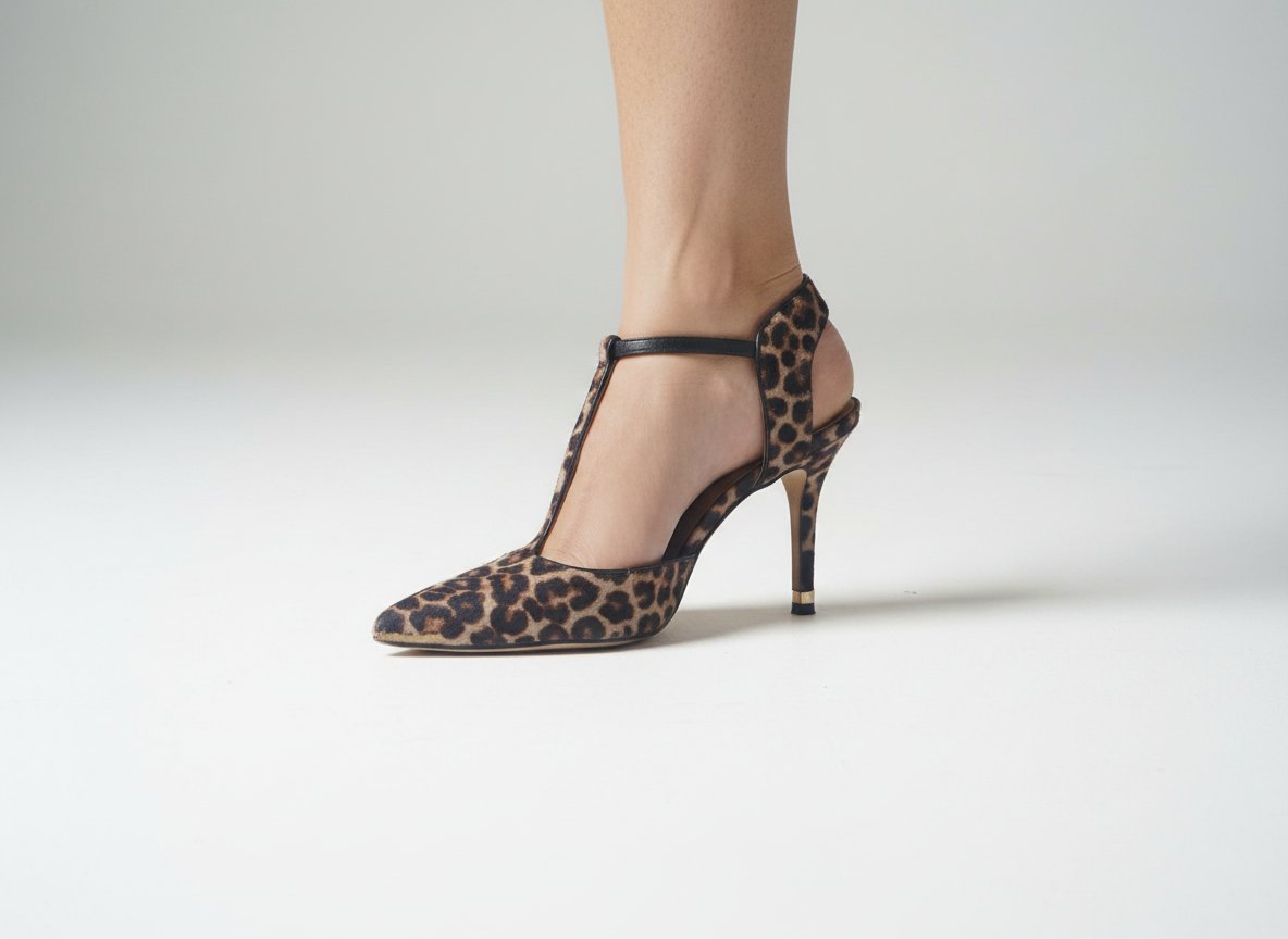Très chic Escarpins léopard cuir Michael Kors pointure 37