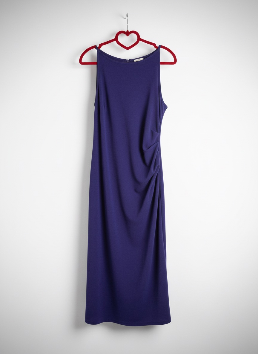 Robe bretelles en bleu