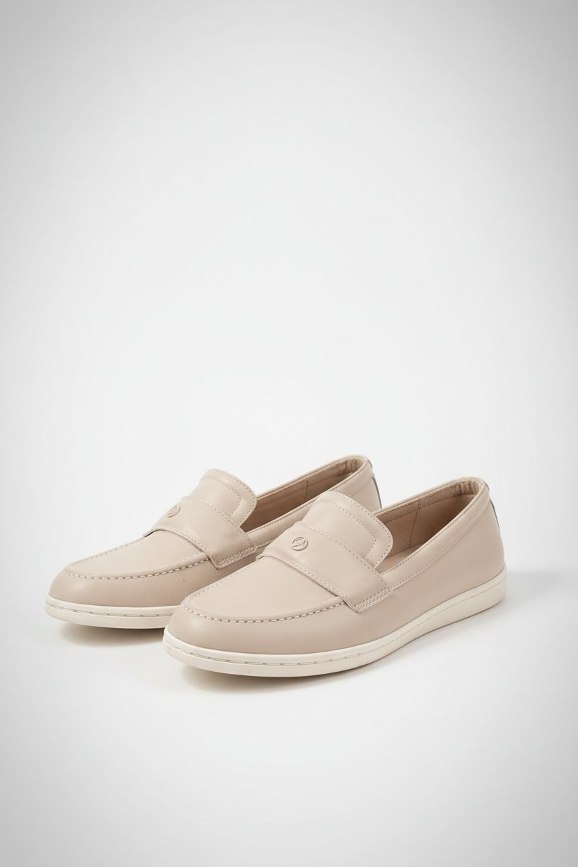 Espadrilles beige et blanc 