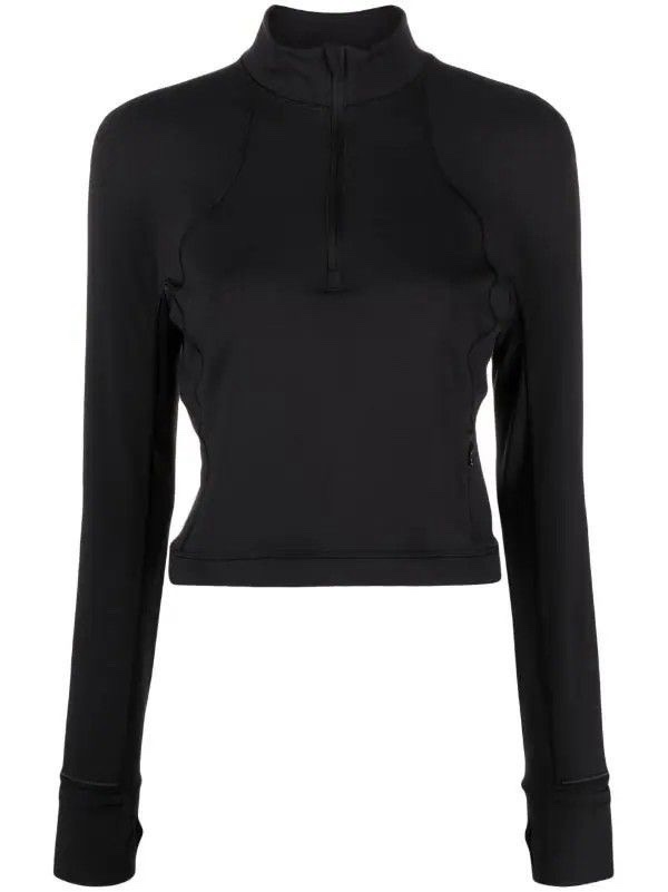 Lululemon It's Rulu Run cropped half-zip top
