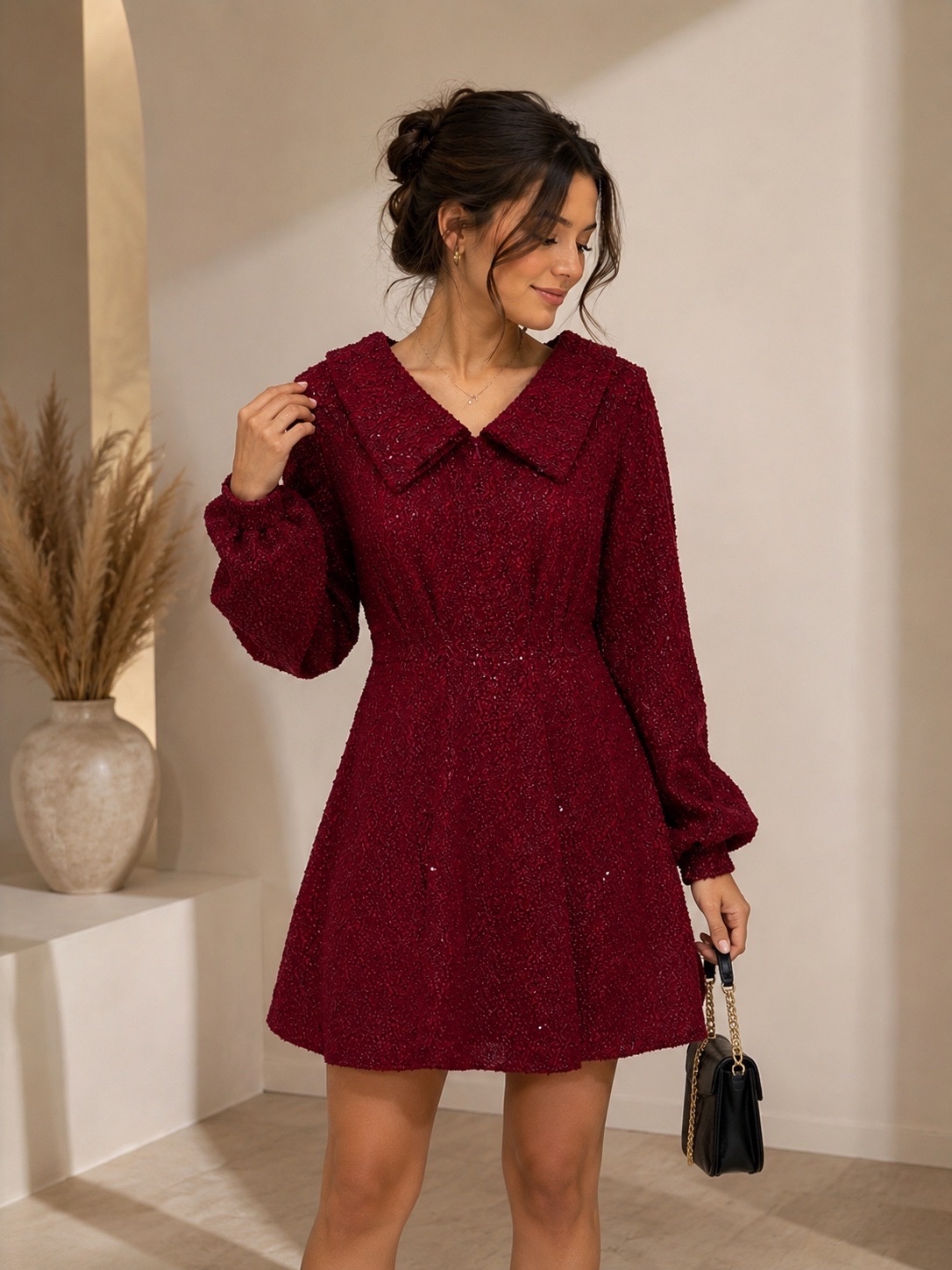 ❤️ Robe bordeaux chic et élégante ✨