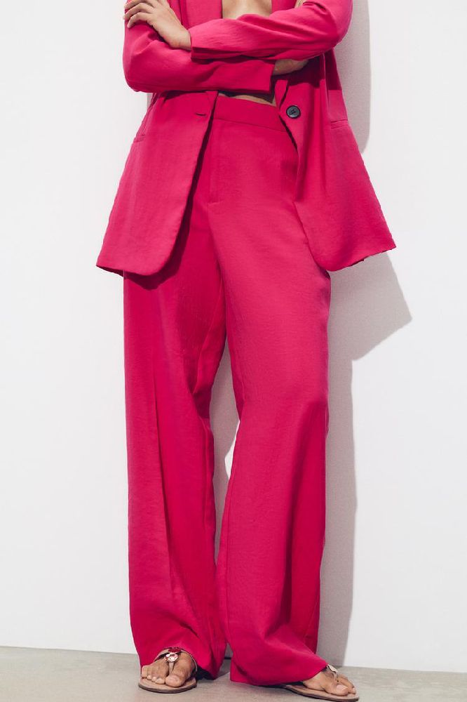Pantalon zara rose fushia 