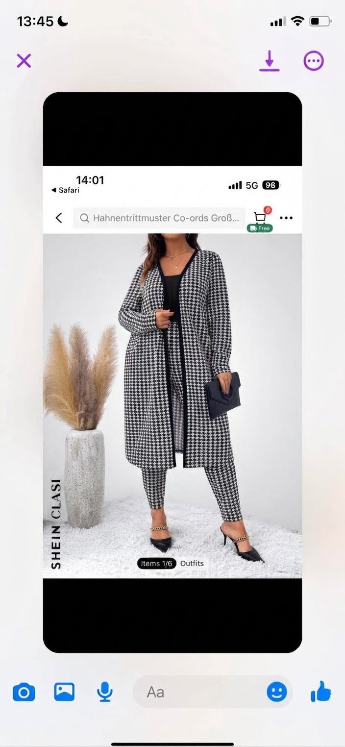 Je vends un set de deux pièces de chez SHEIN.