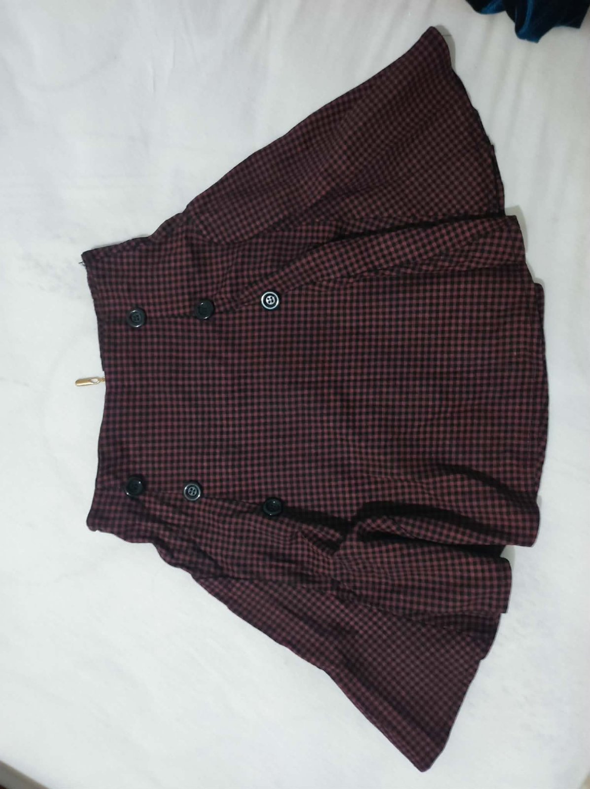 Jupe burgundy avec pinces
