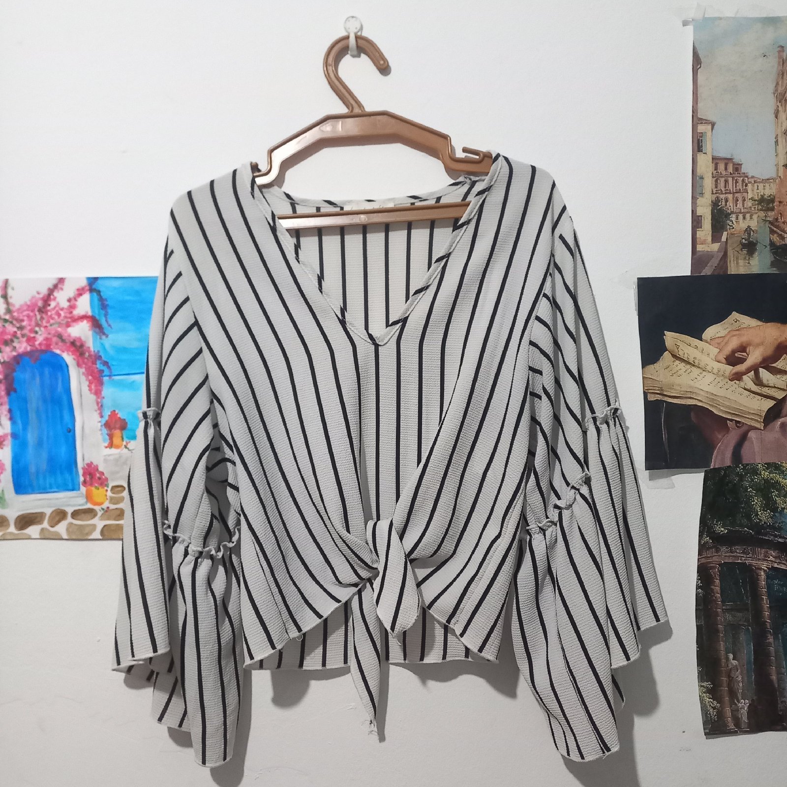Chemise noire et blanc 