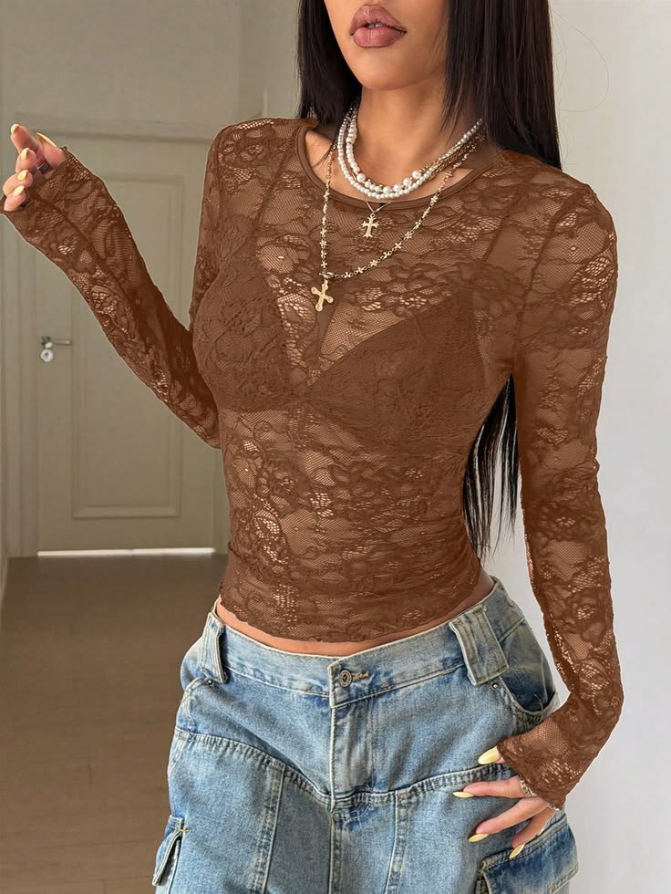 Pull dentelle 