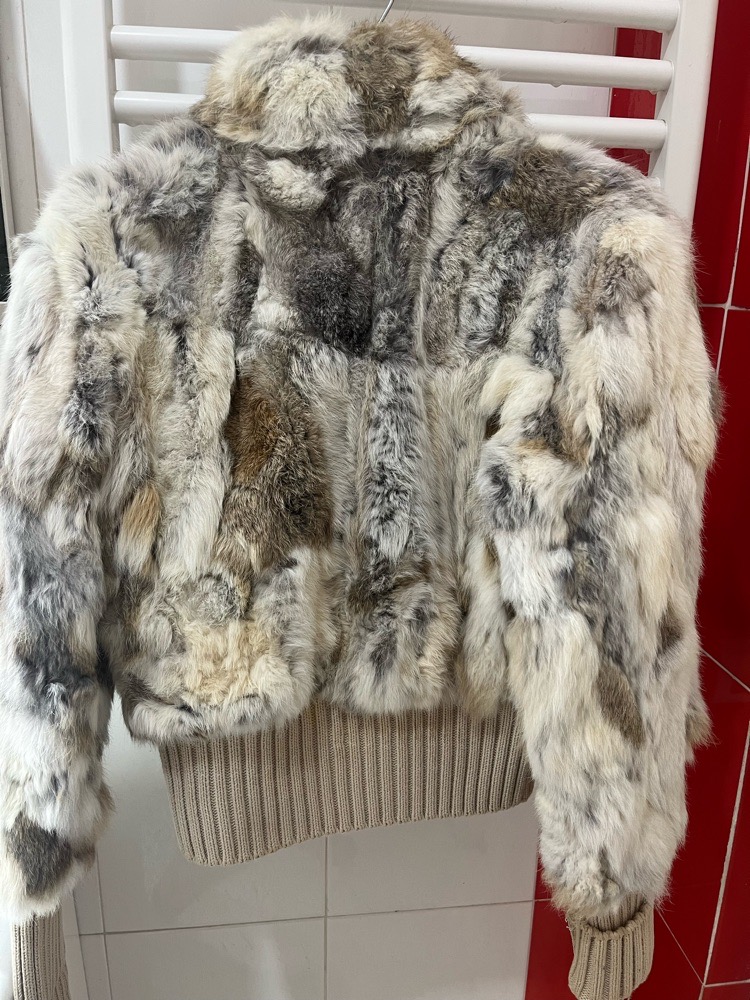 Veste Vrai Forrure de lapin neuf 