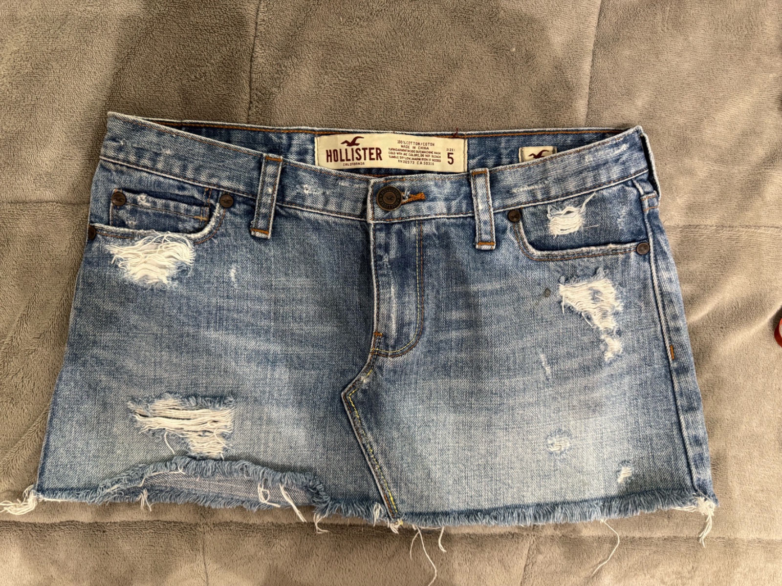 Mini jupe en jean