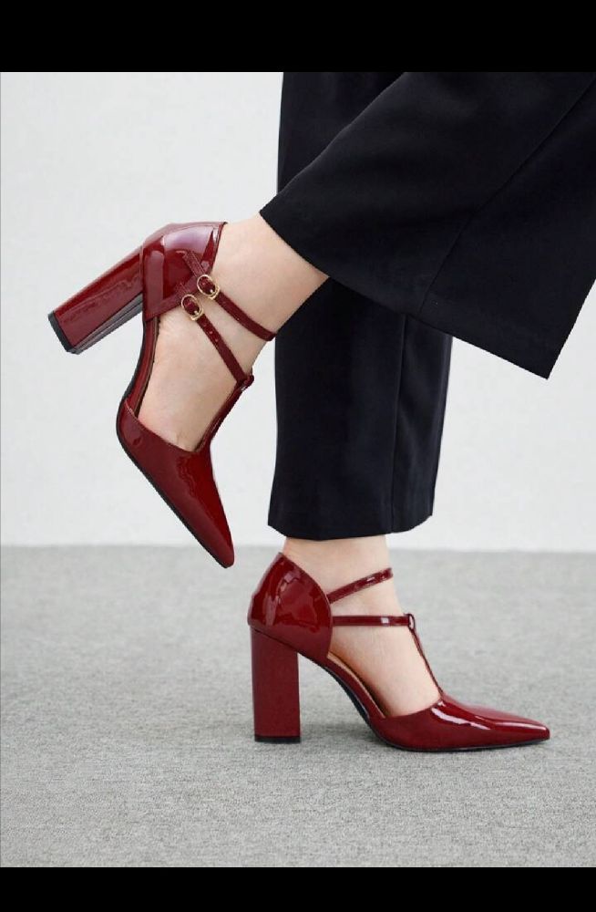 Escarpins rouge bordeaux 
