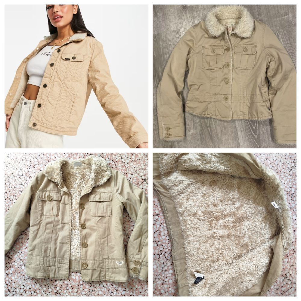 Blouson djean doublé en fourrure 
