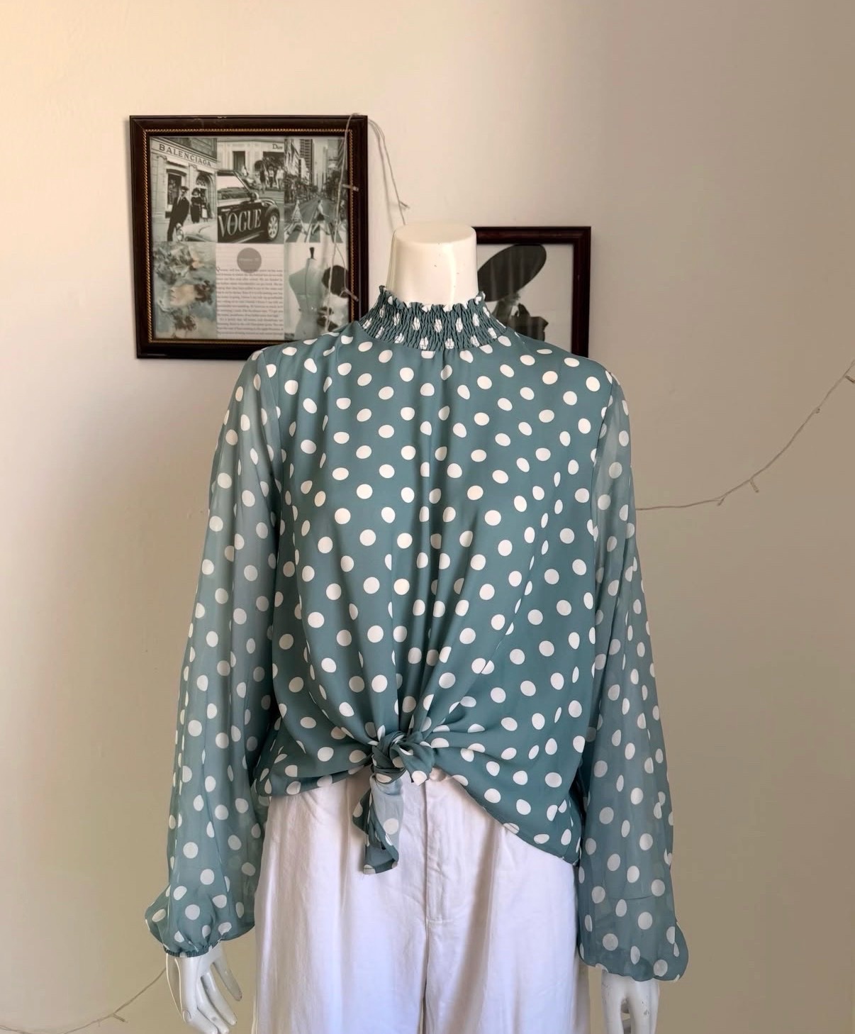 Chemise polka dots