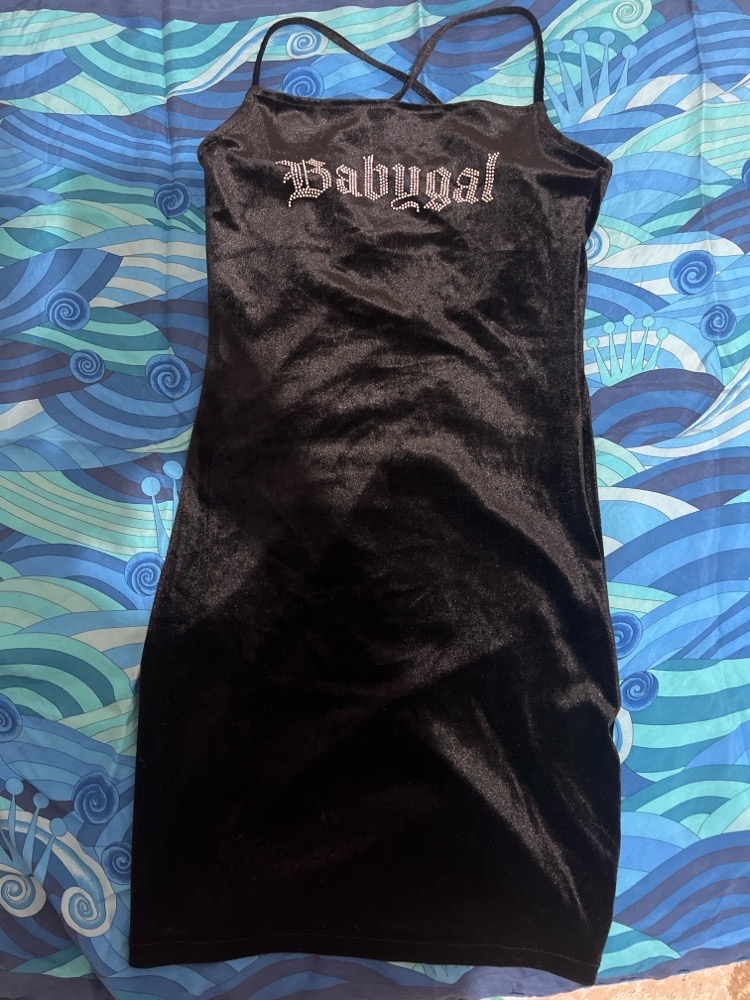 Robe noir velours 
