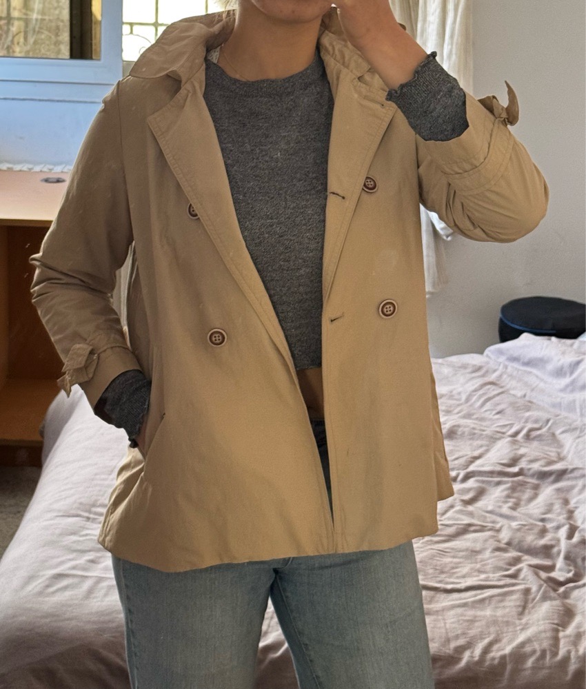 Trench beige clair