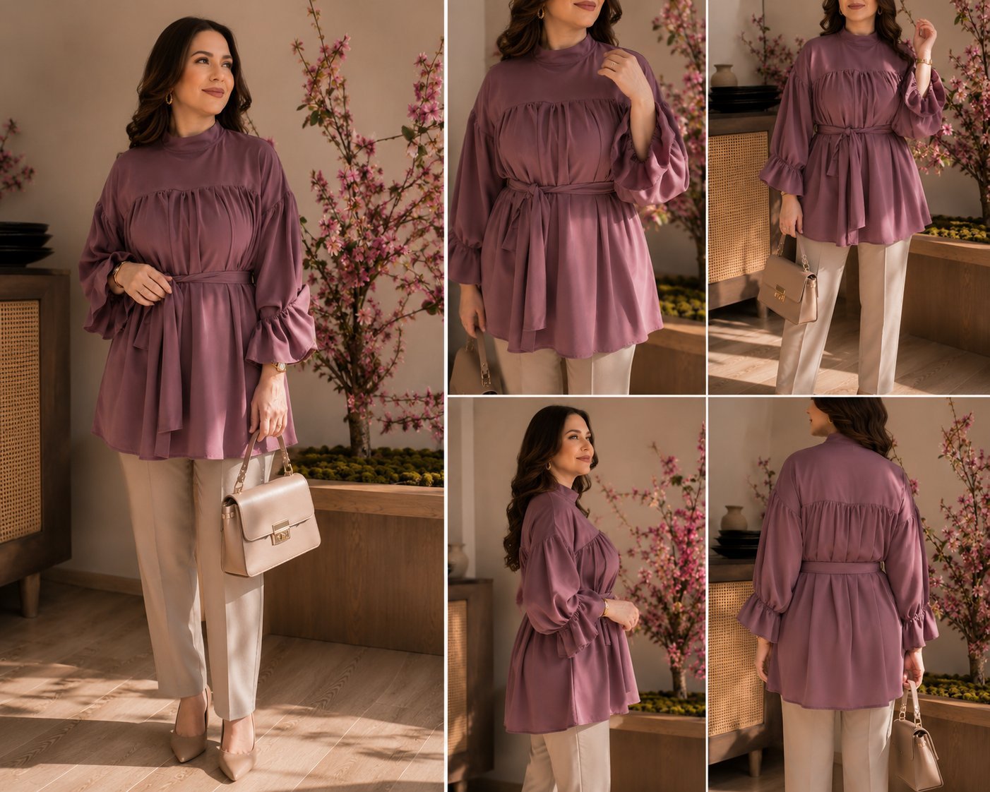 Chemise tessu crep