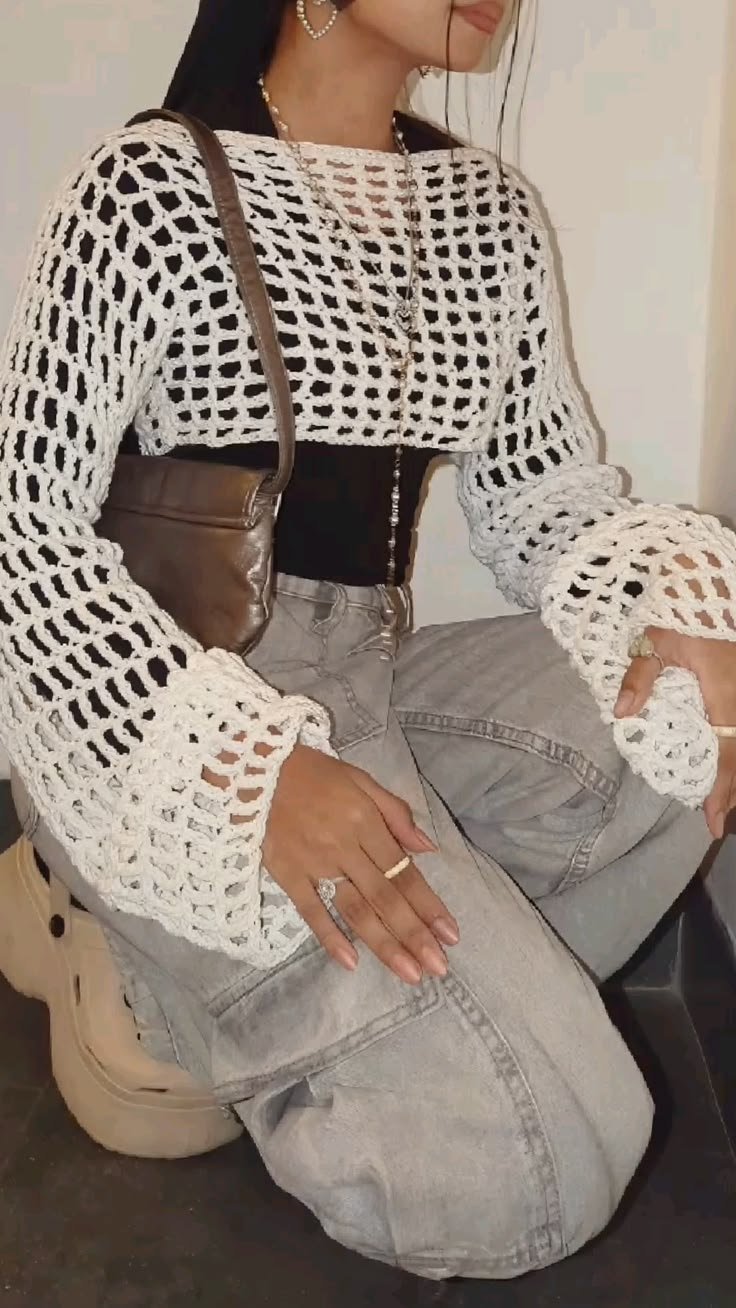 Crochet crop top