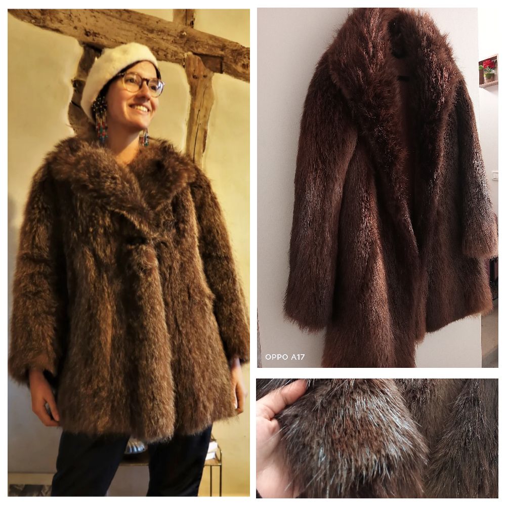 Manteau Faux Fox  de fourure