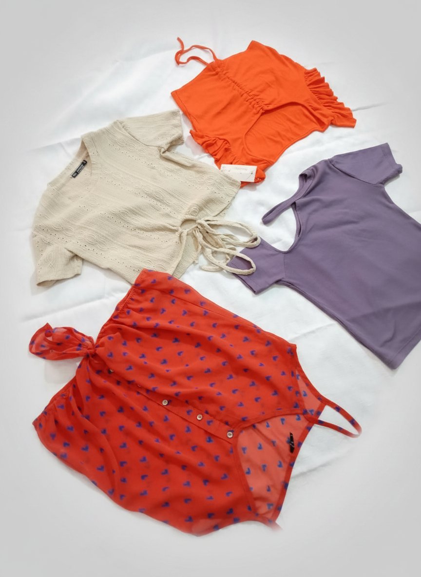 Colis de trois pull et une chemise 